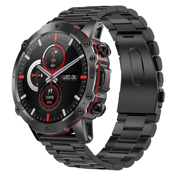 Смартгодинник UWatch Smart Forest Pro Black 1.43 OLED, Bluetooth 5.0, чорний