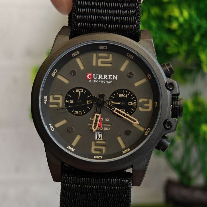 Curren Monreal Armor Black 2134 чоловічий кварцовий годинник з 2 ремінцями — фото 8