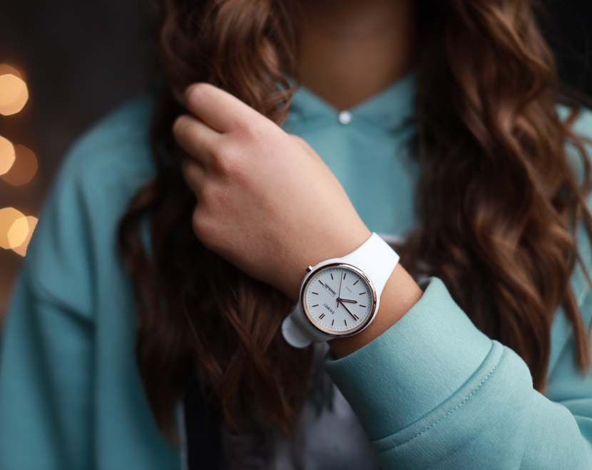 Жіночий годинник Skmei Vivo White 1747, білий, кварцовий, 42 мм — фото 3