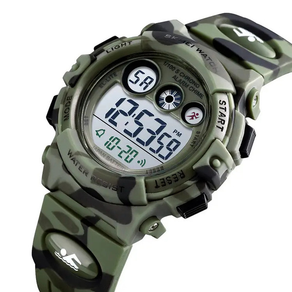 Дитячий годинник Skmei Kids KamoGreen 1313, хакі