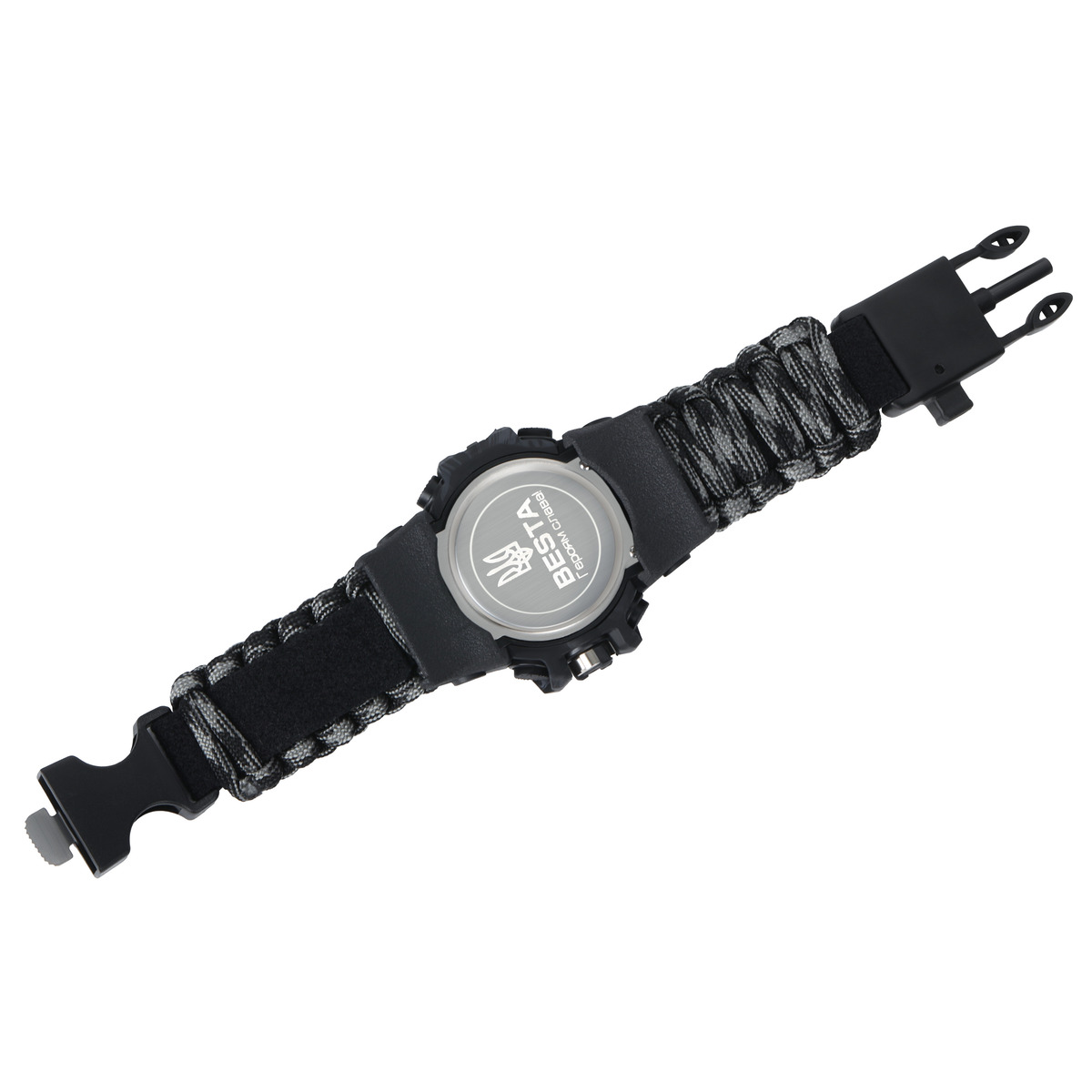 Besta Life Pro Grey 1884 тактичний чоловічий годинник з компасом, сірий хакі — фото 6