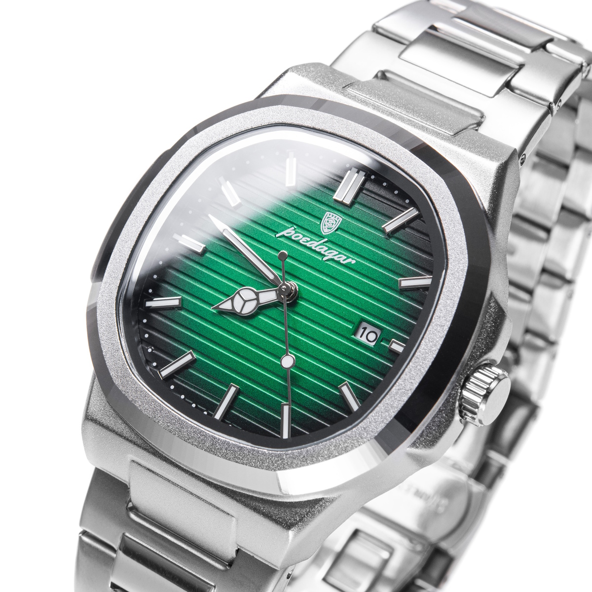 Парні годинники Poedagar Great Limited Couple 2306 зі сріблястим браслетом — фото 2