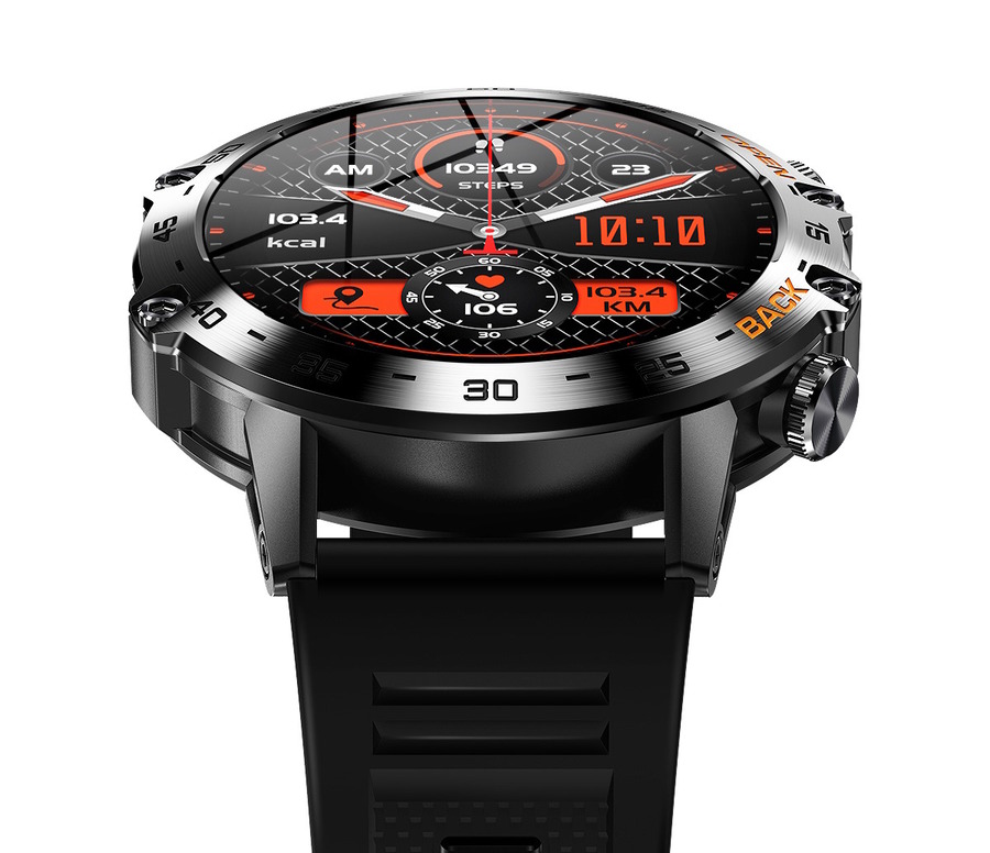 Смарт-годинник UWatch Smart Delta K52 Black Rubber з 2 ремінцями — фото 3