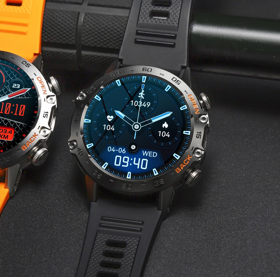 Смарт-годинник UWatch Smart Delta K52 Black Rubber з 2 ремінцями — фото 6