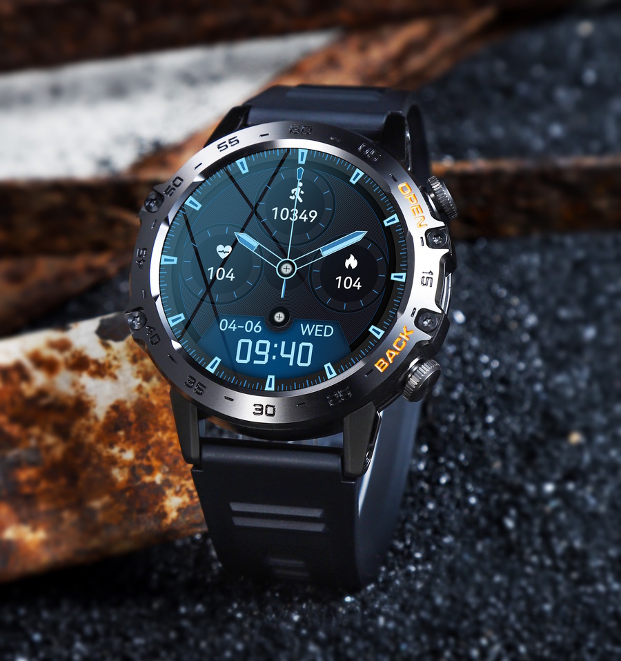 Смарт-годинник UWatch Smart Delta K52 Black Rubber з 2 ремінцями — фото 7