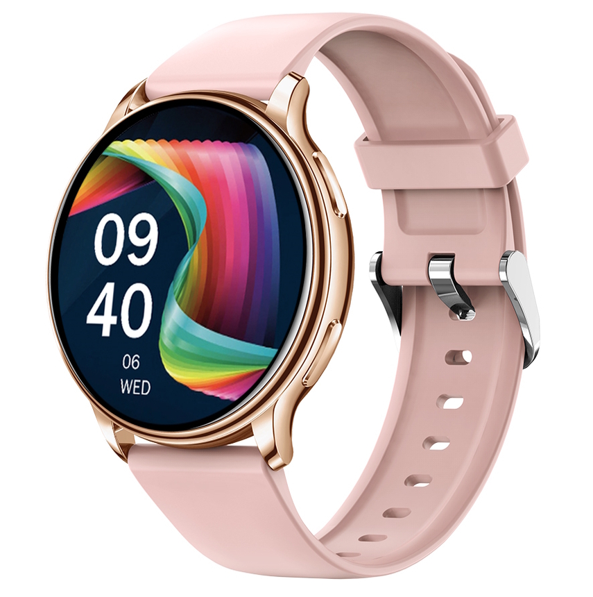 Жіночий смарт-годинник UWatch Smart Melisia Gold Rubber 44 мм з 2 ремінцями — фото 2