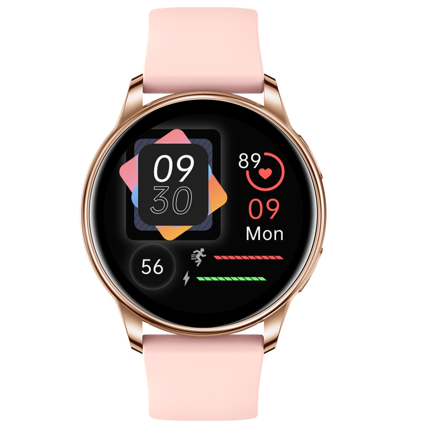 Жіночий смарт-годинник UWatch Smart Melisia Gold Rubber 44 мм з 2 ремінцями — фото 3