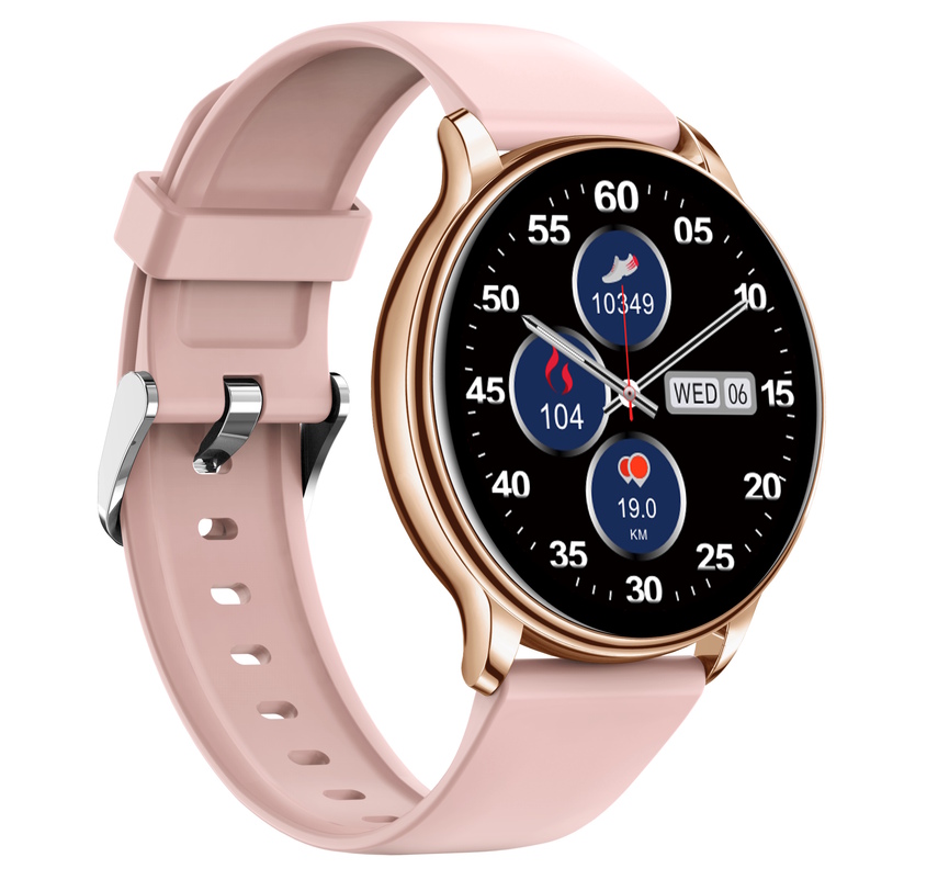 Жіночий смарт-годинник UWatch Smart Melisia Gold Rubber 44 мм з 2 ремінцями — фото 9