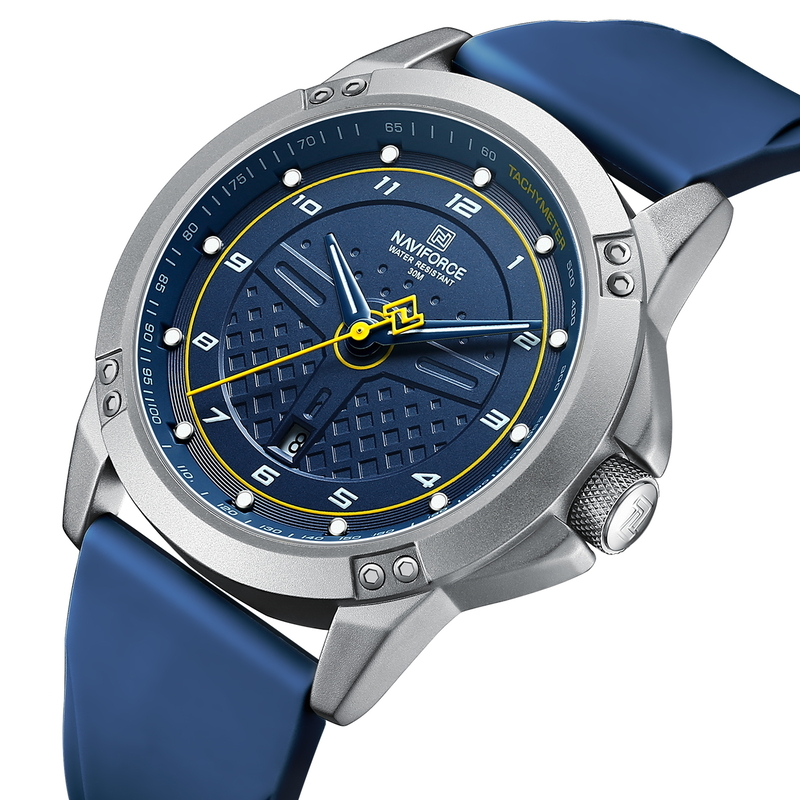 Чоловічий годинник Naviforce Lagune 1559 з темно-синім циферблатом — фото 1