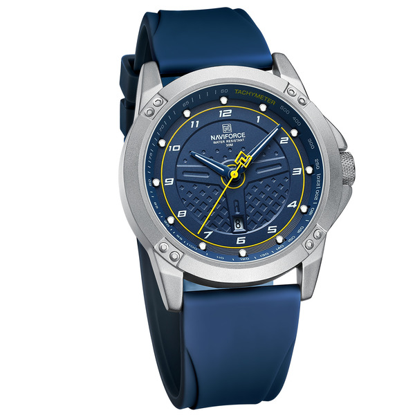 Чоловічий годинник Naviforce Lagune 1559 з темно-синім циферблатом — фото 8