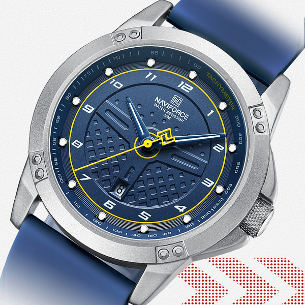 Чоловічий годинник Naviforce Lagune 1559 з темно-синім циферблатом — фото 9