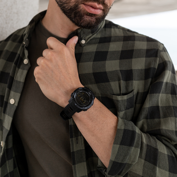 Чоловічий годинник North Edge MARS Pro Black 5BAR з фітнес-трекером — фото 4