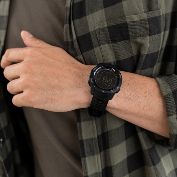 Чоловічий годинник North Edge MARS Pro Black 5BAR з фітнес-трекером — фото 7