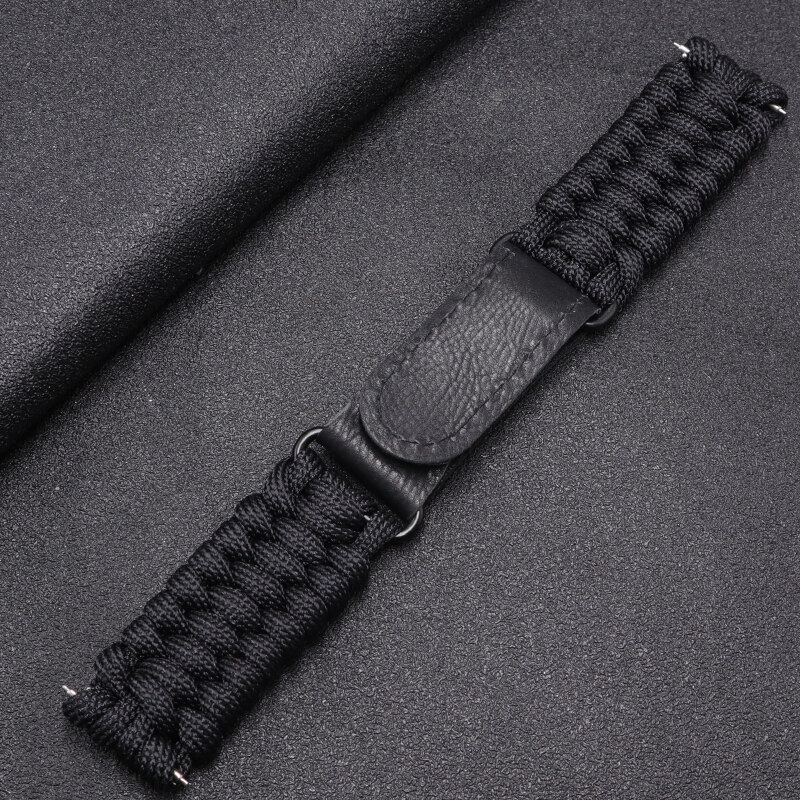 Ремінець Besta Paracord Black 22 мм чорний — фото 3