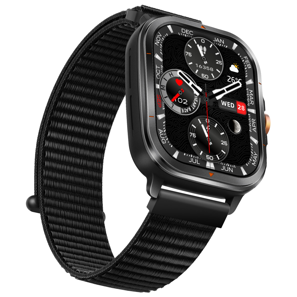 Смартгодинник UWatch Smart Bavaro Nano Nylon з GPS, ChatGPT і 2 ремінцями — фото 9