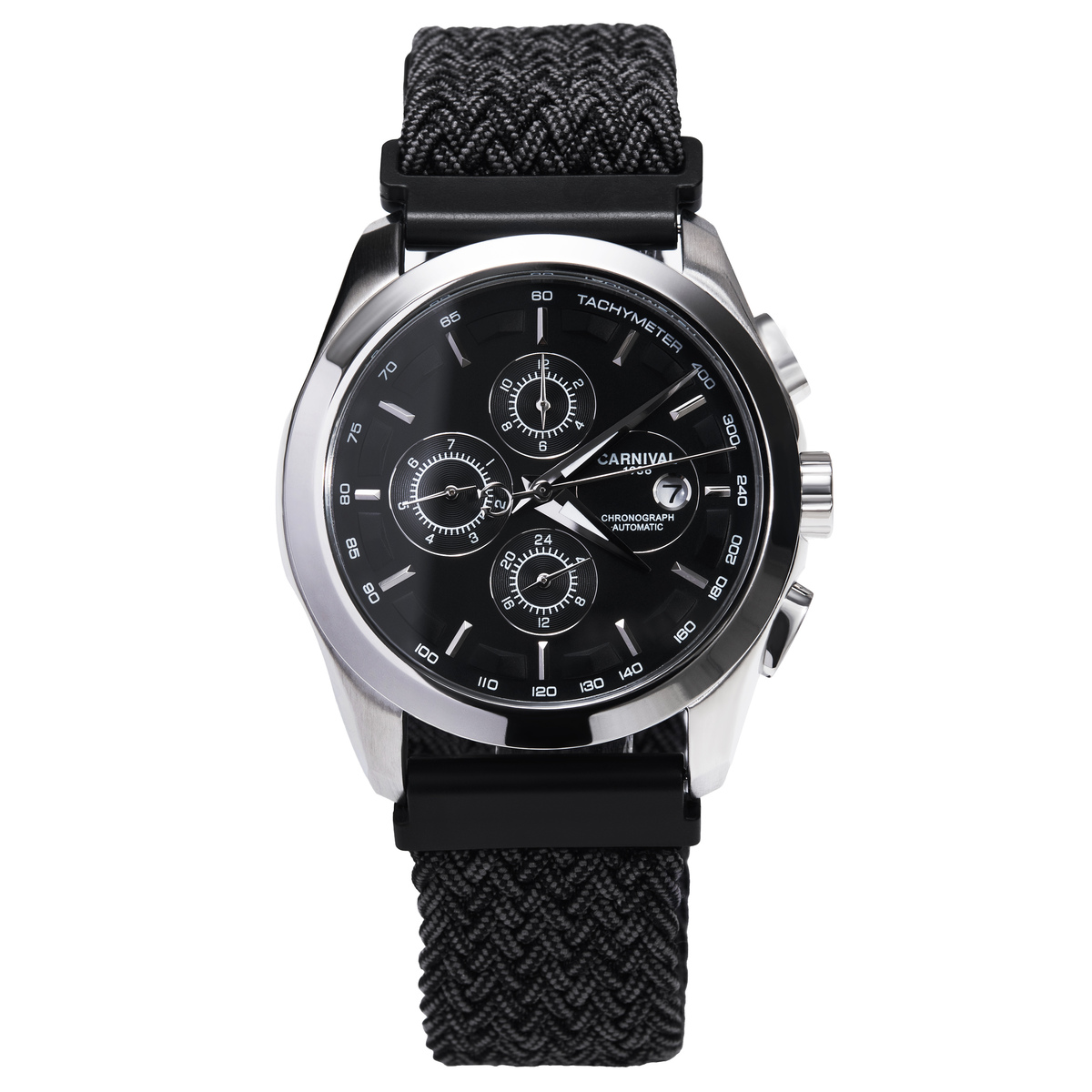 Carnival Genius Magnetic Grey 2127 чоловічий механічний годинник, 2 ремінці — фото 2