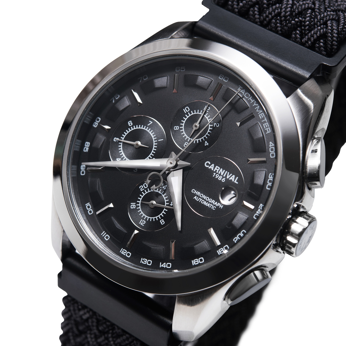 Carnival Genius Magnetic Grey 2127 чоловічий механічний годинник, 2 ремінці — фото 1