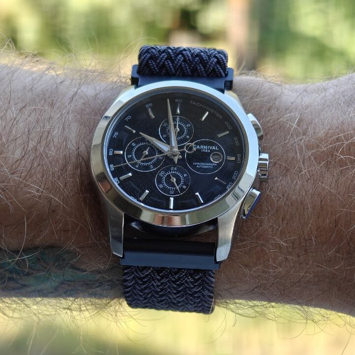 Carnival Genius Magnetic Grey 2127 чоловічий механічний годинник, 2 ремінці — фото 8