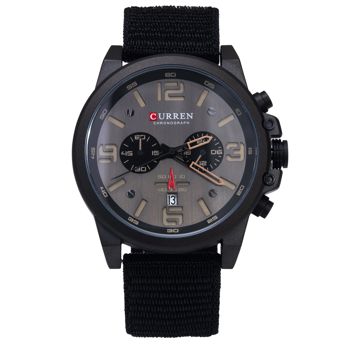 Curren Monreal Armor Black 2134 чоловічий кварцовий годинник з 2 ремінцями — фото 2