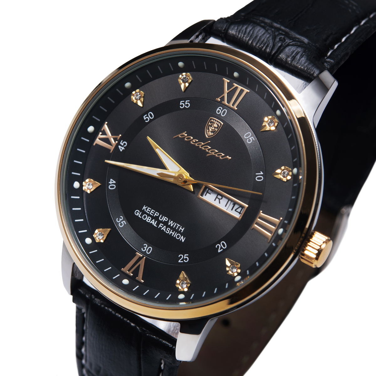 Чоловічий годинник Hemsut Poedagar Deluxe 2133 з браслетом і додатковим ремінцем — фото 1