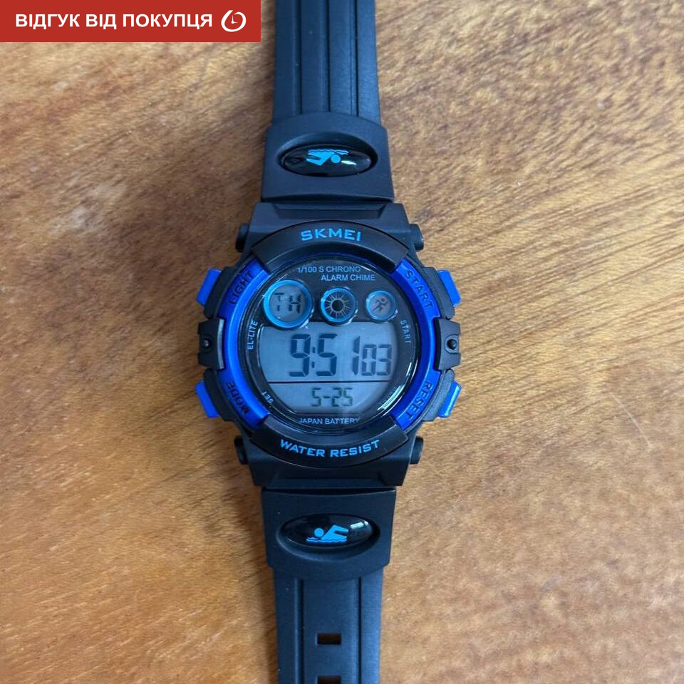 Дитячий годинник Skmei Kids DarkBlue 2191 для хлопчиків, водостійкий, чорний — фото 8
