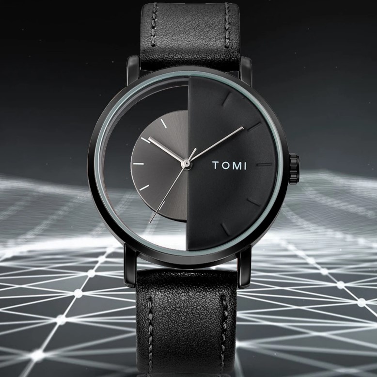 Чоловічий годинник Tomi Brand Tomi Gentleman 2449, чорний, 42 мм — фото 3