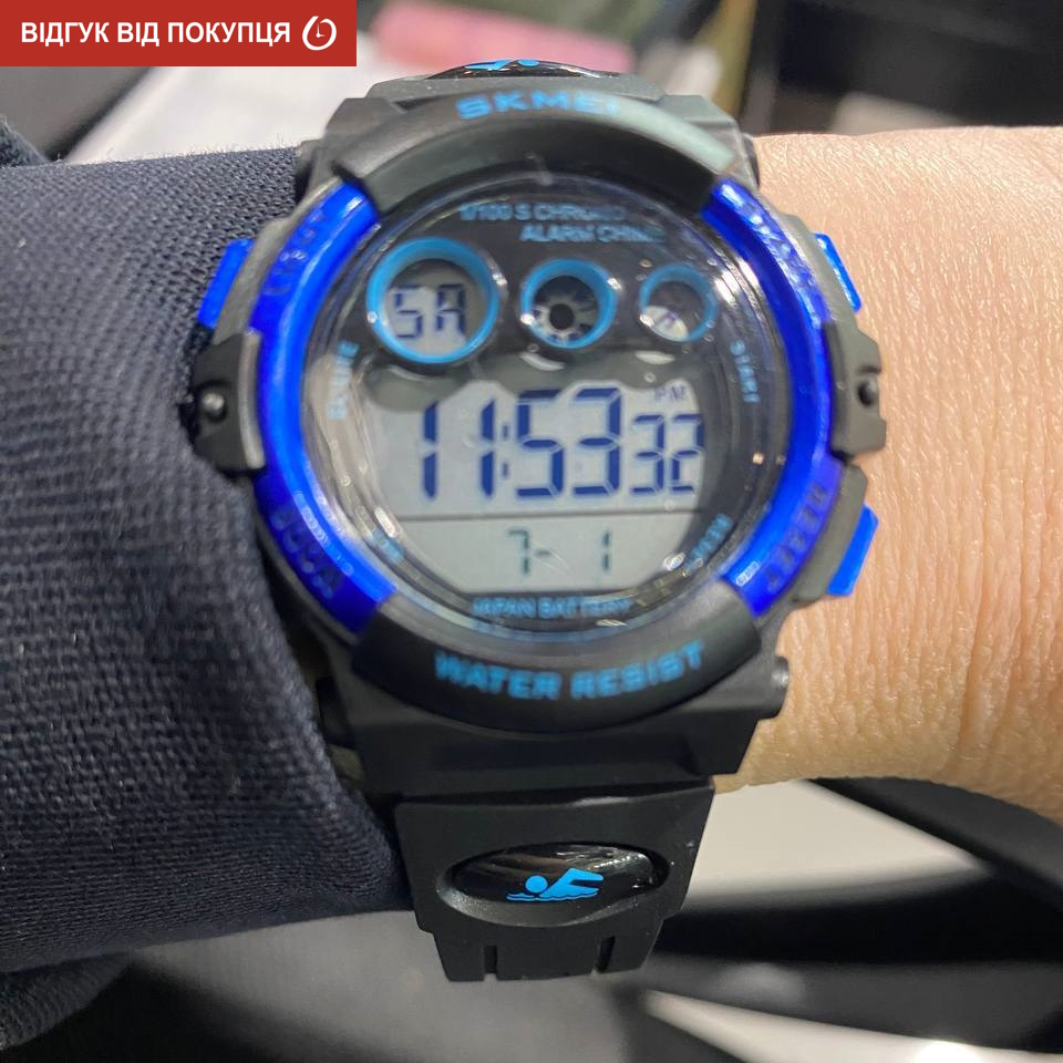 Дитячий годинник Skmei Kids DarkBlue 2191 для хлопчиків, водостійкий, чорний — фото 7
