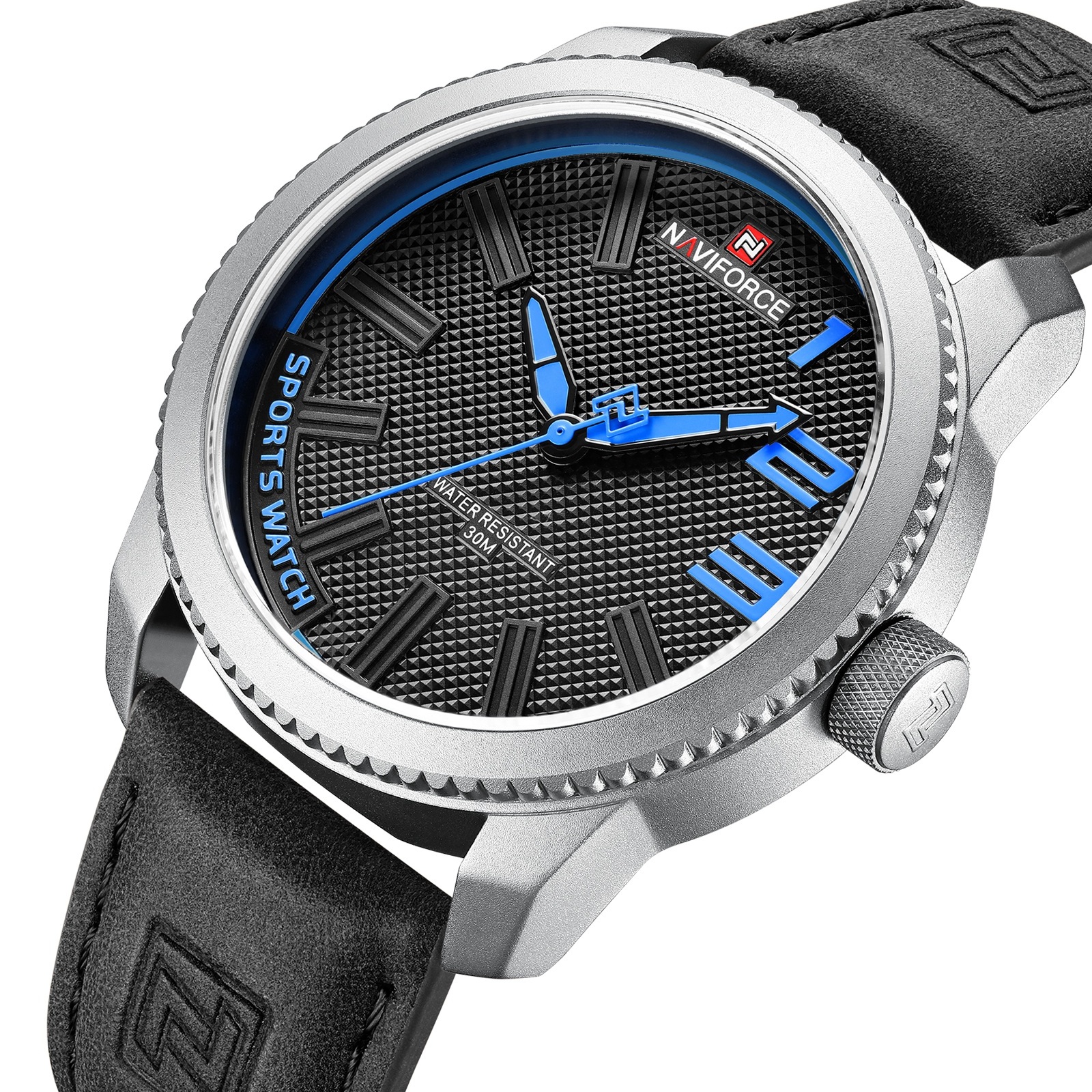 Чоловічий годинник Naviforce Nitro 2534 з механізмом Seiko та шкіряним ремінцем — фото 1