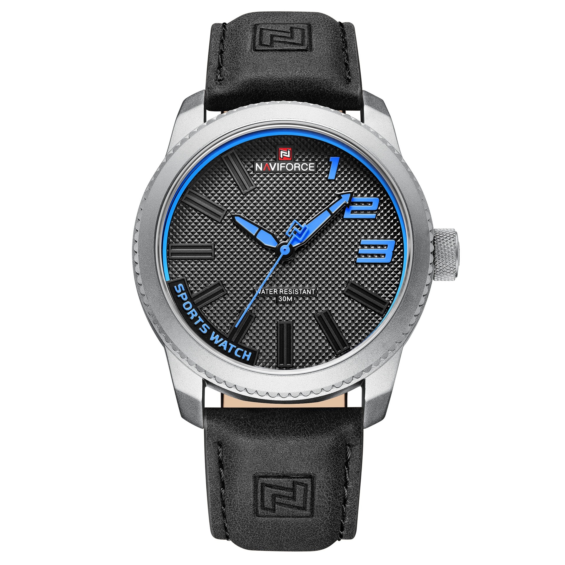 Чоловічий годинник Naviforce Nitro 2534 з механізмом Seiko та шкіряним ремінцем — фото 2