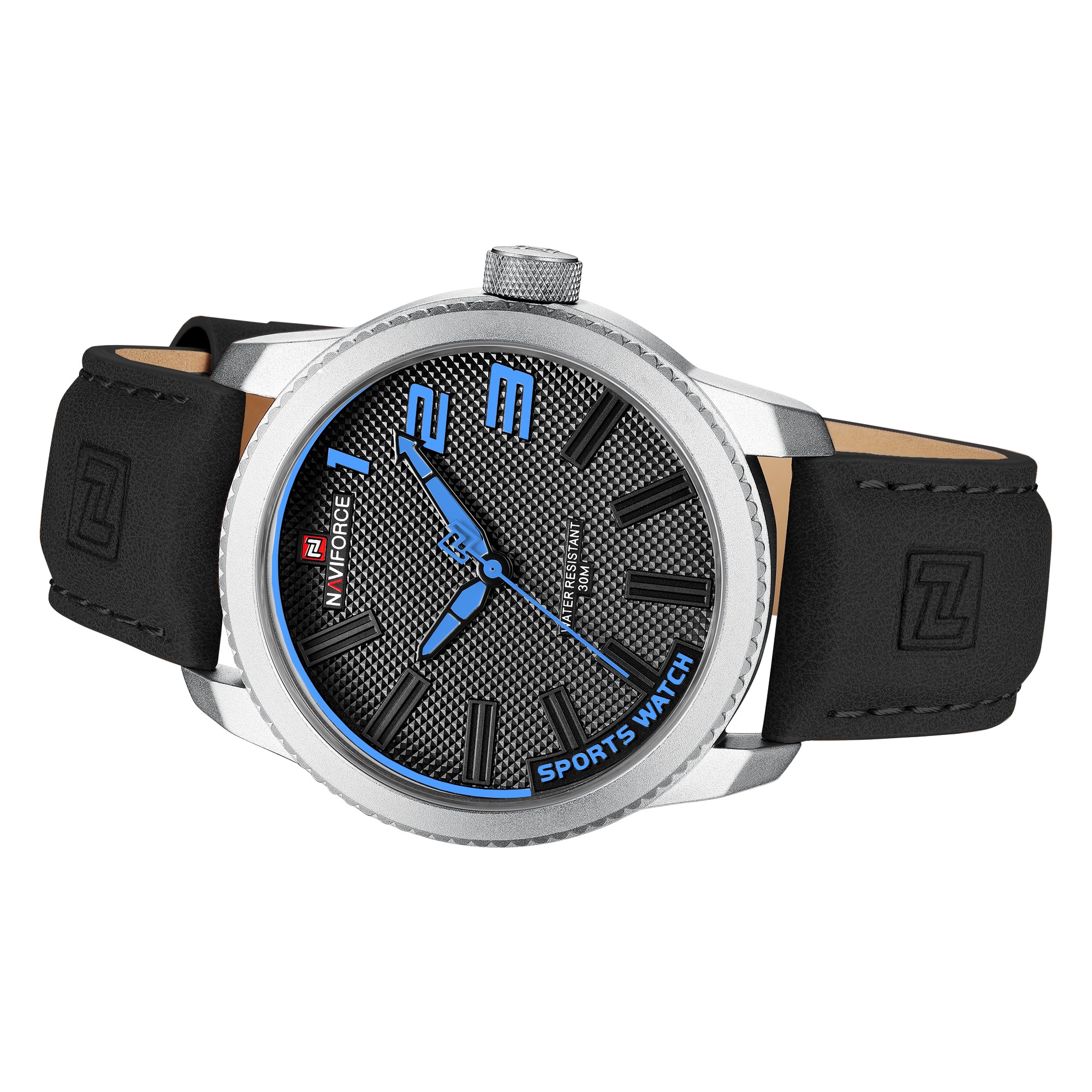 Чоловічий годинник Naviforce Nitro 2534 з механізмом Seiko та шкіряним ремінцем — фото 6