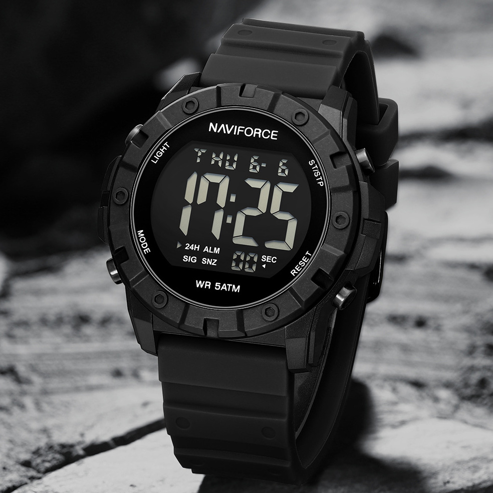 Чоловічий годинник Naviforce Professional 1796, чорний, кварцовий, 5 атм — фото 4