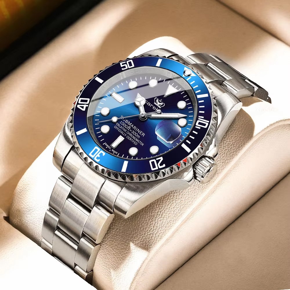 Чоловічий годинник Hemsut Zurich Carekiso Blue 43 мм із синім циферблатом — фото 2