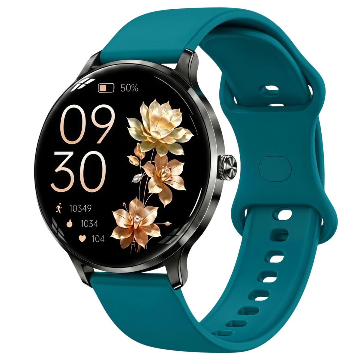 Смарт-годинник UWatch Smart Luna Ocean Blue з AMOLED-дисплеєм 1.43″ і 3 ремінцями — фото 1