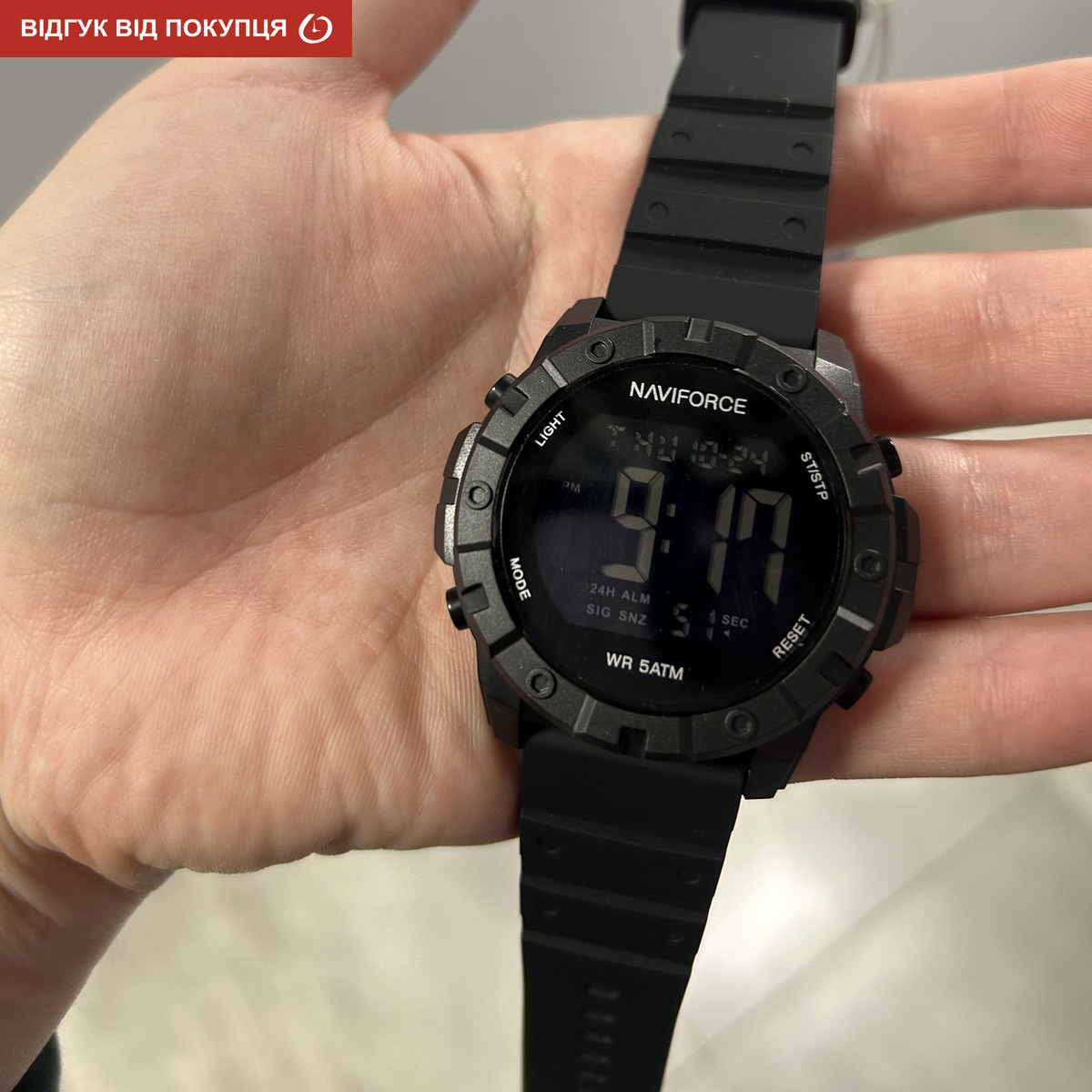 Чоловічий годинник Naviforce Professional 1796, чорний, кварцовий, 5 атм — фото 10