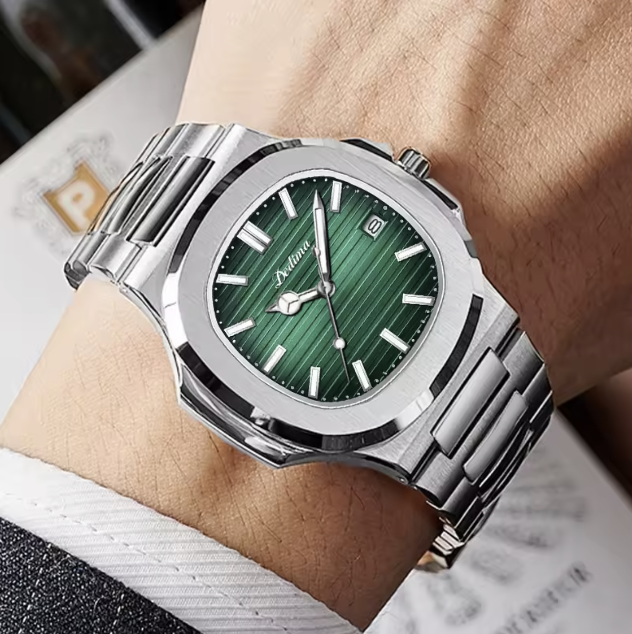Парні годинники Poedagar Great Limited Couple 2306 зі сріблястим браслетом — фото 6