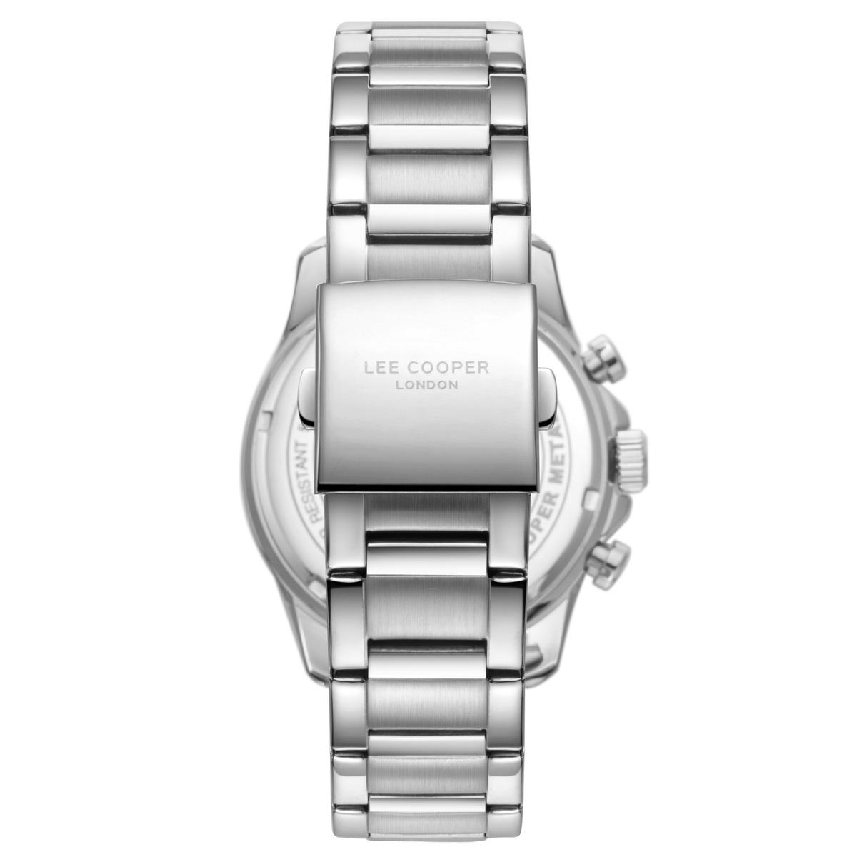 Чоловічий годинник Lee Cooper SuperMetal 1965 сріблястий з чорним циферблатом — фото 3