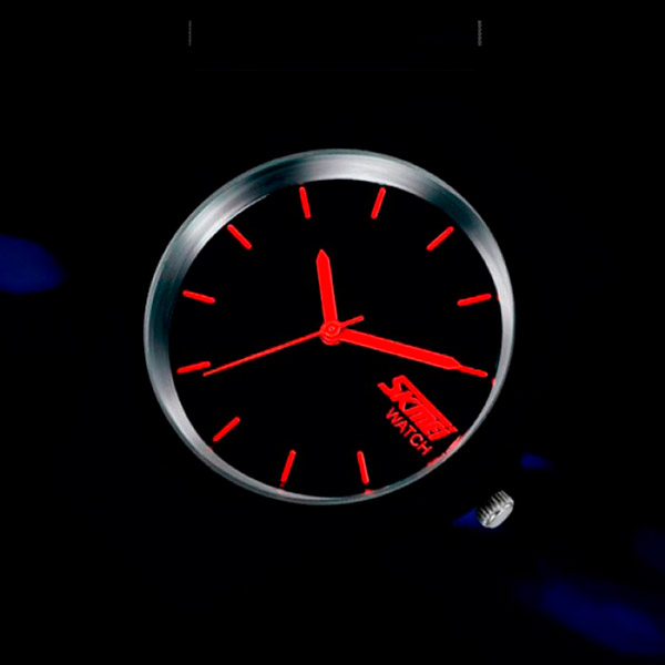 Жіночий годинник Skmei Rubber Black 9068 з чорним каучуковим ремінцем — фото 2