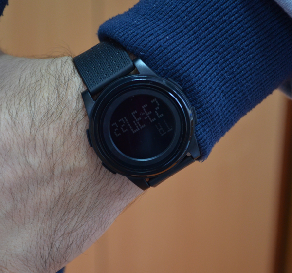 Годинник Skmei Ultra New 1206 з цифровим циферблатом і чорним ремінцем — фото 10
