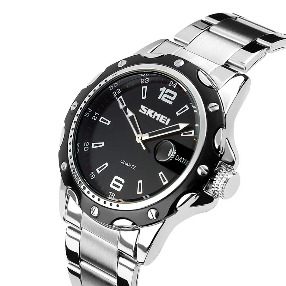 Чоловічий годинник Skmei Robby Steel 0992S зі сталевим ремінцем — фото 2