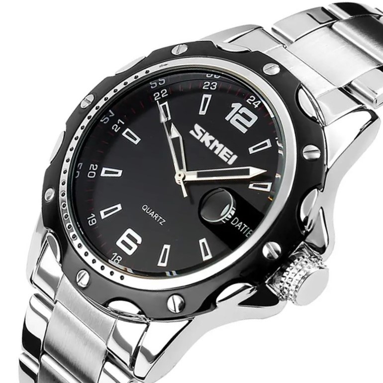 Чоловічий годинник Skmei Robby Steel 0992S зі сталевим ремінцем — фото 1