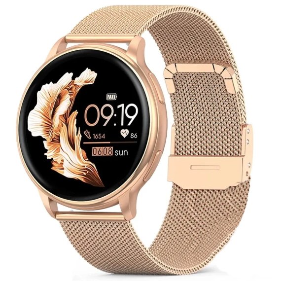 Смарт-годинник UWatch Smart Melisia Grace Gold з 3 ремінцями, 1,33 дюйма — фото 3