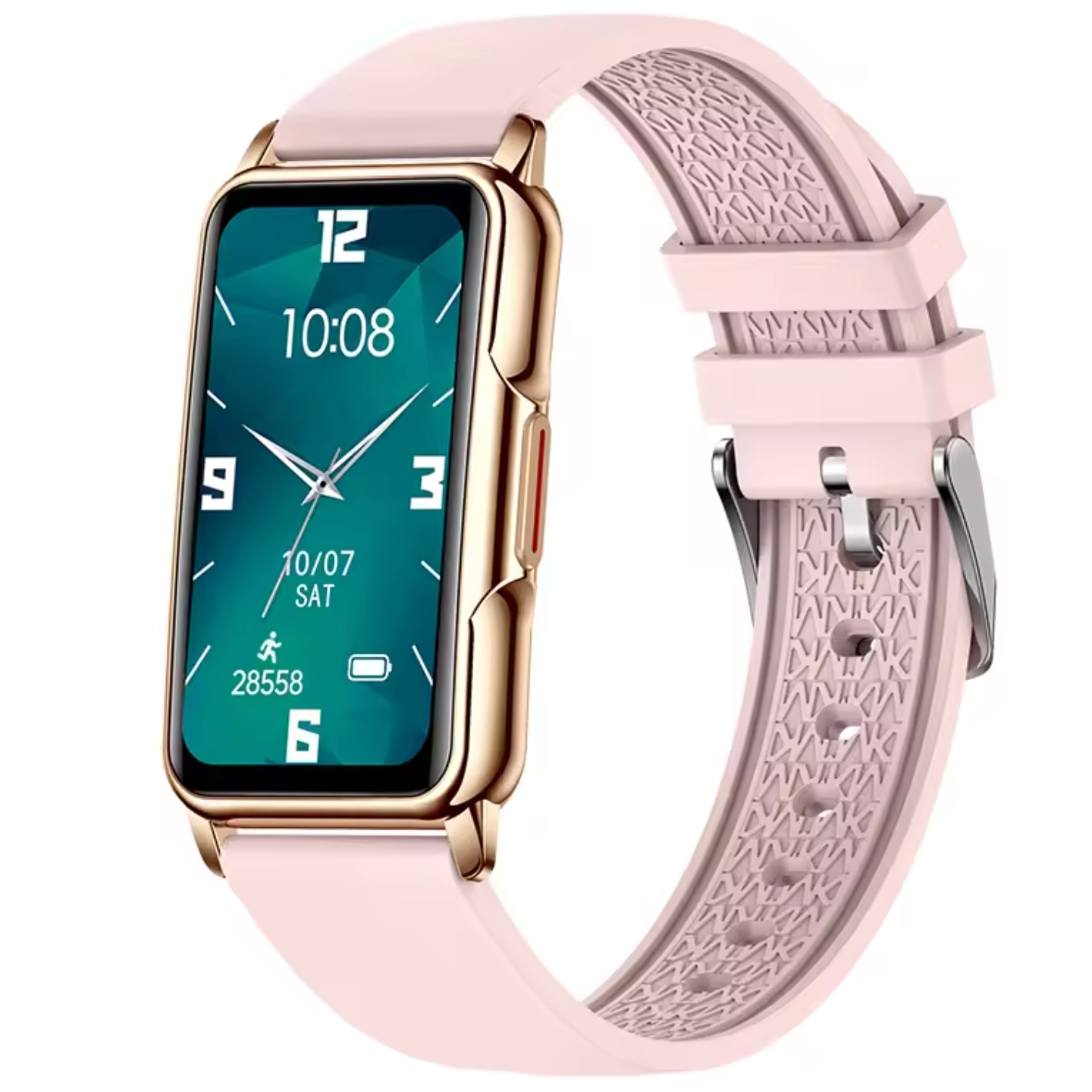 UWatch Smart Mioband Nano+ Pink фітнес-браслет OLED 1,47 з 2 ремінцями — фото 1
