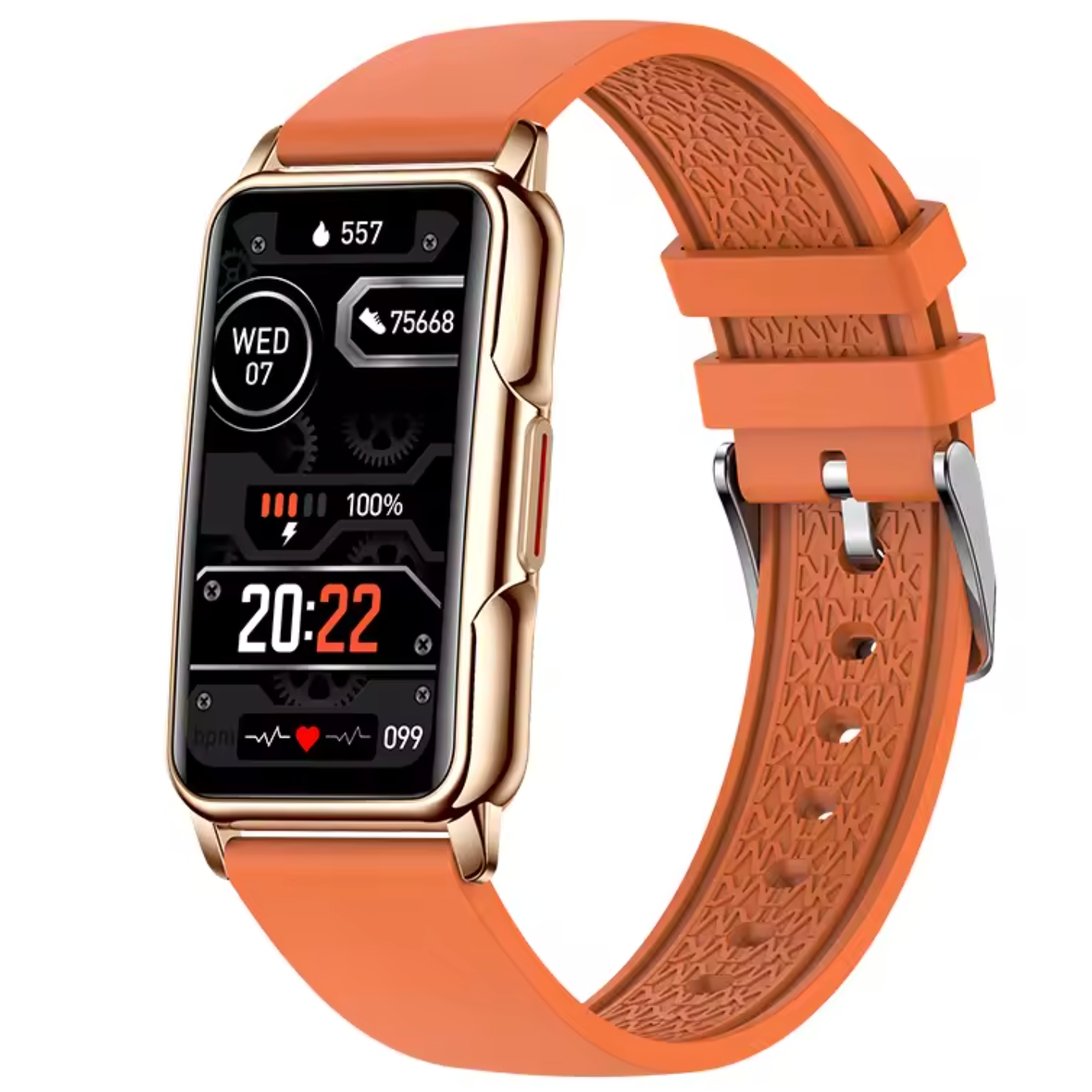 UWatch Smart Mioband Nano+ Orange фітнес-браслет OLED 1,47 з 2 ремінцями — фото 1