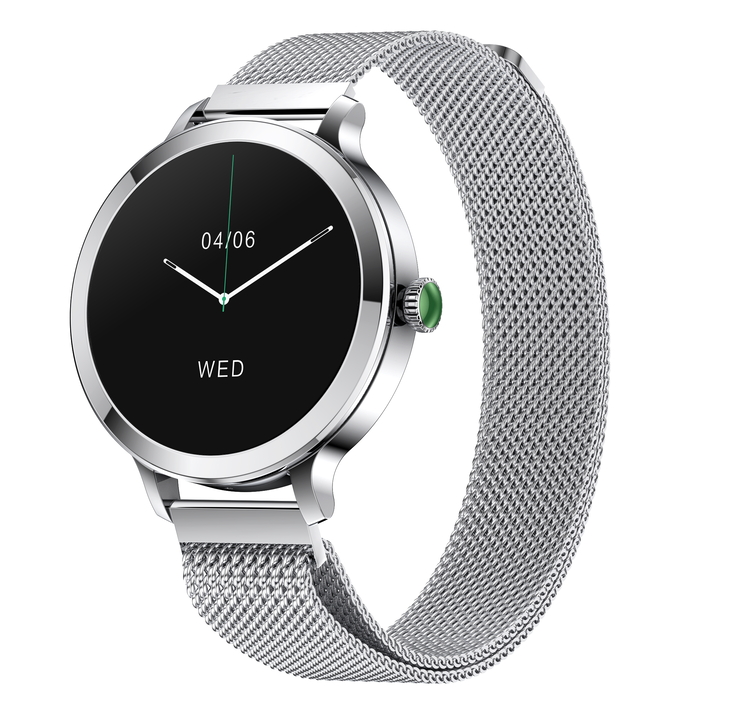 Смарт-годинник UWatch Smart VIP Lady Pro Silver сріблястий AMOLED 1.1 дюйма — фото 9