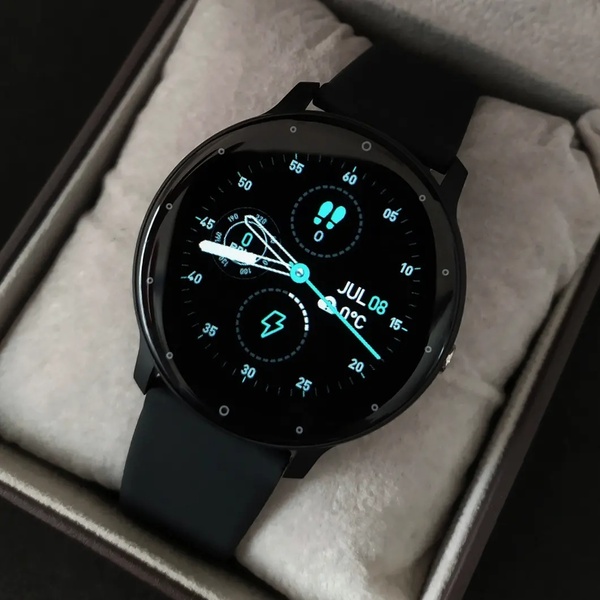 Смарт-годинник UWatch Smart Classic Black 1.28″ з чорним каучуковим ремінцем — фото 10