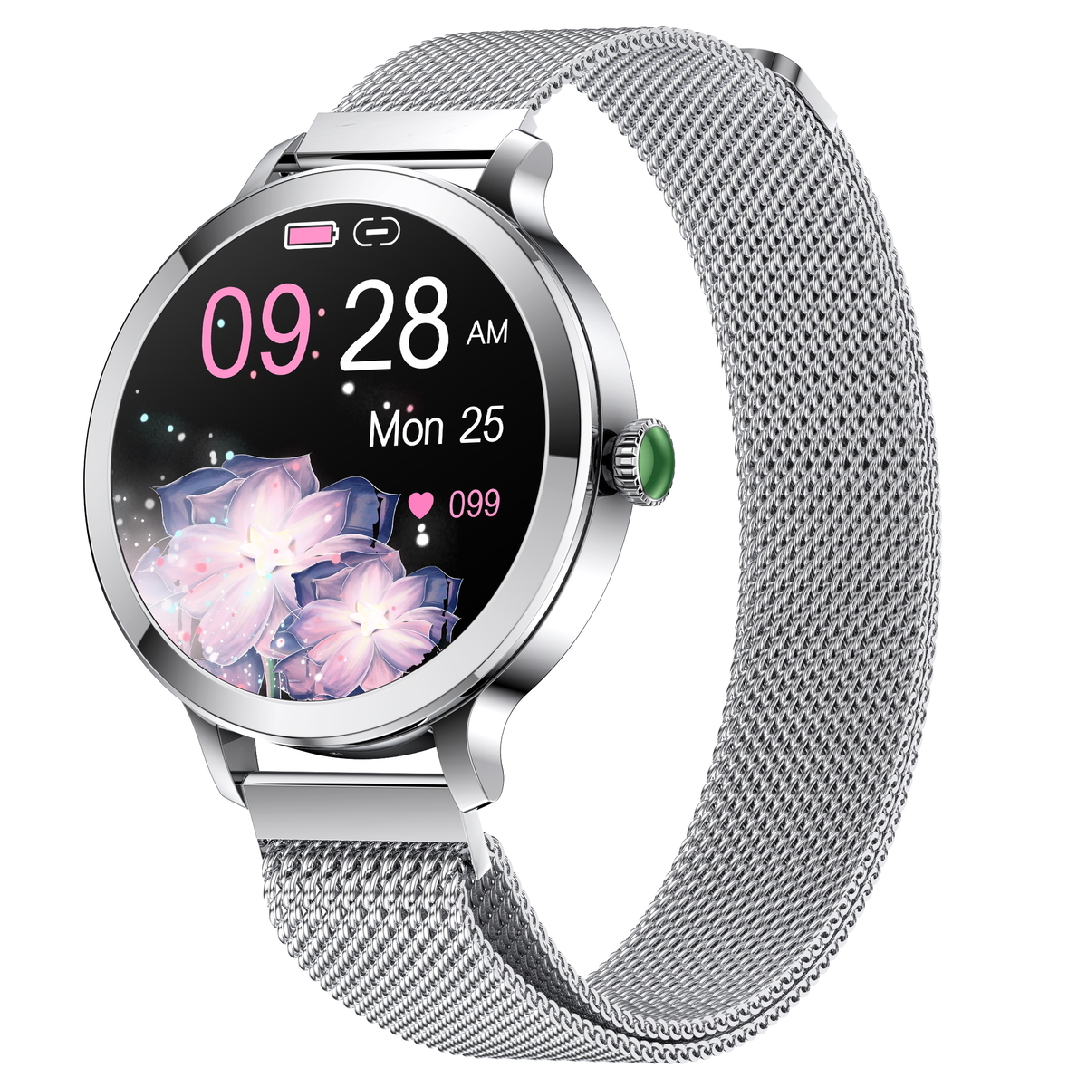 Смарт-годинник UWatch Smart VIP Lady Pro Silver сріблястий AMOLED 1.1 дюйма — фото 1