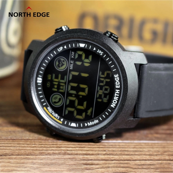 Чоловічий годинник North Edge Laker Black 5 bar з фітнес-трекером, 44 мм — фото 6