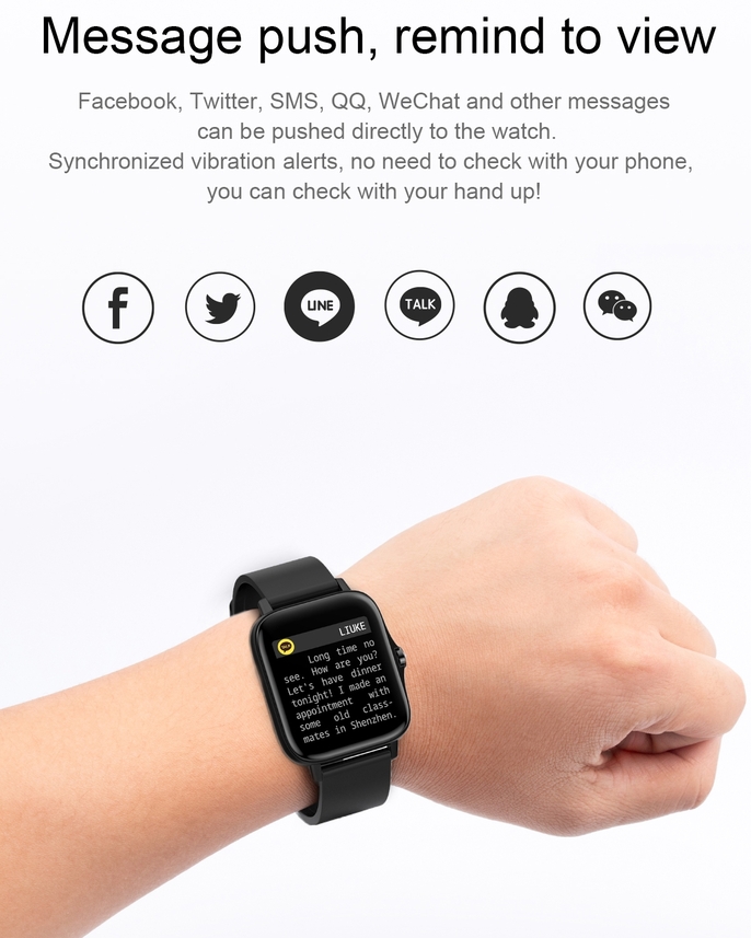 Смарт-годинник UWatch Smart Bavaro Black, чорний, OLED 1.44", Bluetooth 4.0 — фото 8