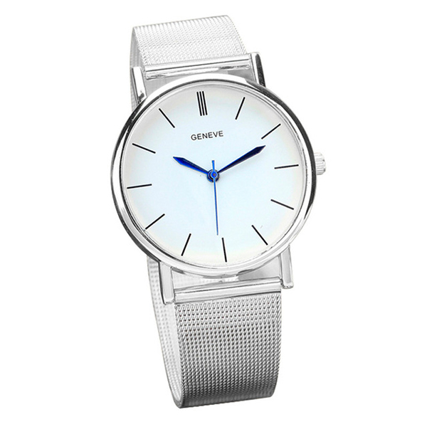 Жіночий годинник Geneva Steel Silver зі сріблястим браслетом, 38 мм — фото 9