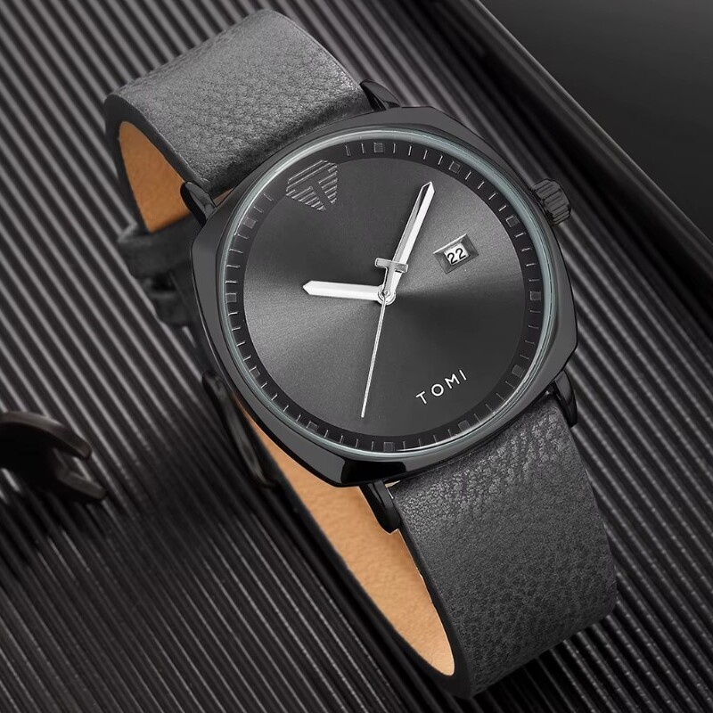 Чоловічий годинник Tomi Brand Tomi Sheff 2508 з чорним циферблатом — фото 2